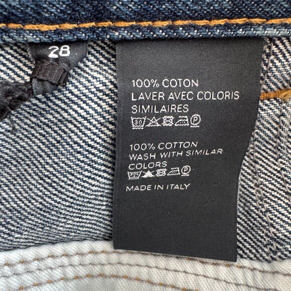 Celine Denim Midi Skirt, size 28. Fits like 27/28 - Picture 9 of 12